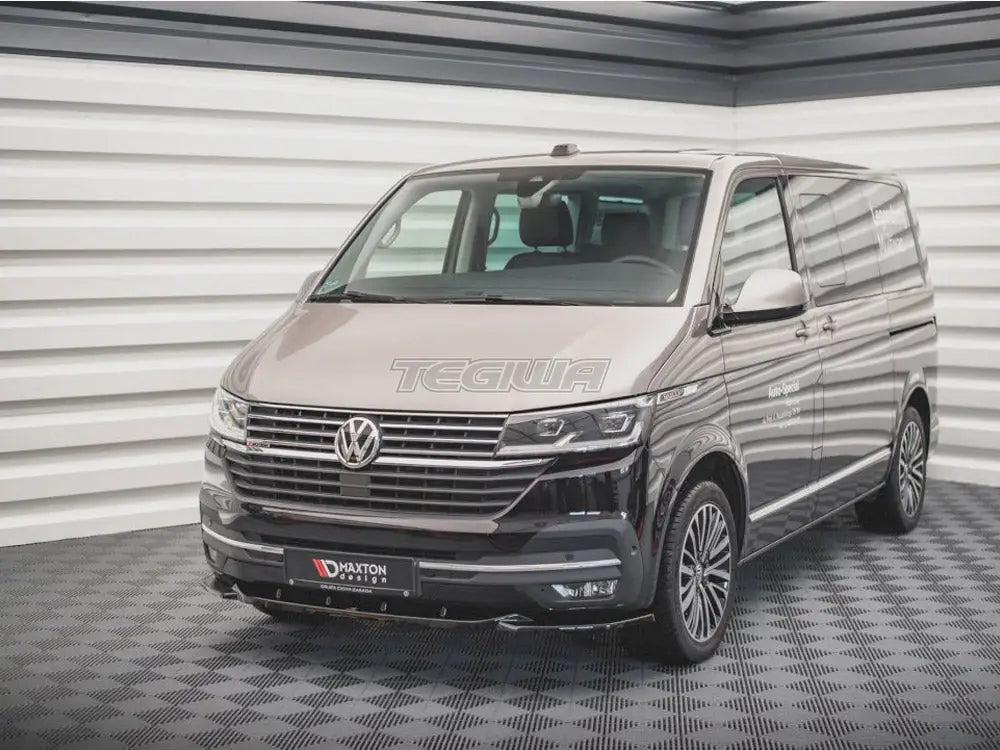 Maxton Design Front Splitter V2 Volkswagen T6 Facelift 2019-