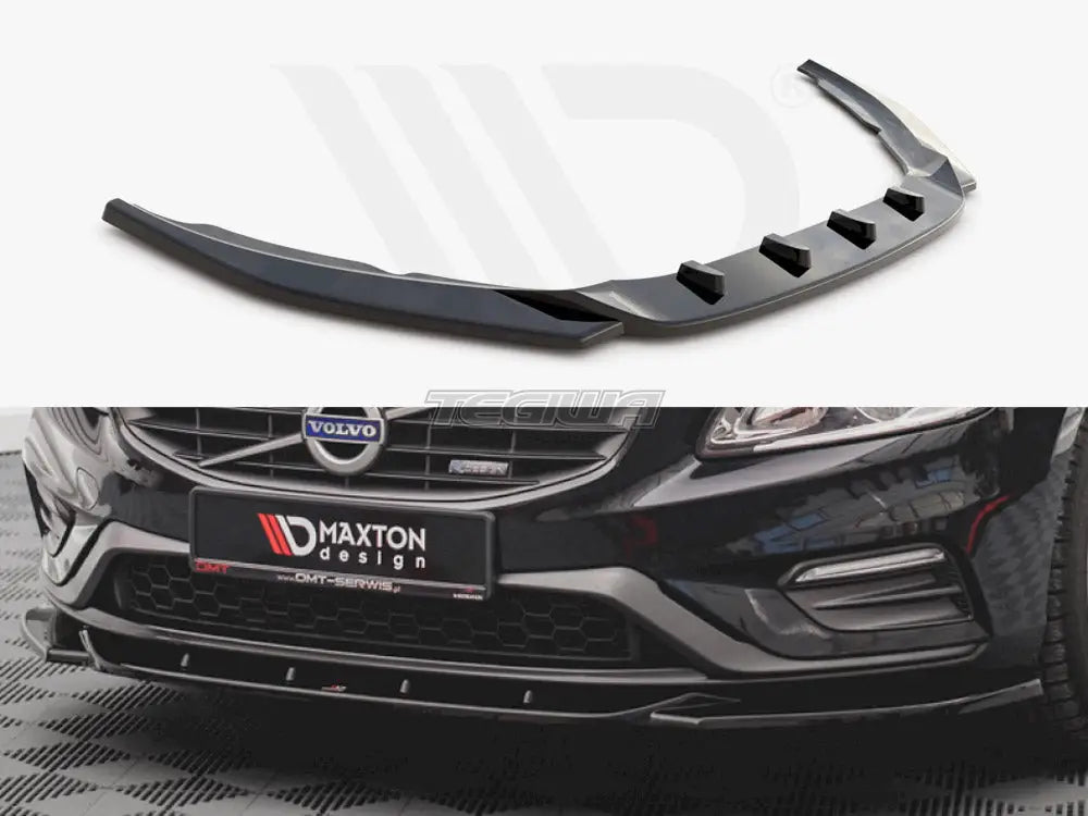 Maxton Design Front Splitter V2 Volvo S60 R-design MK2 01-18