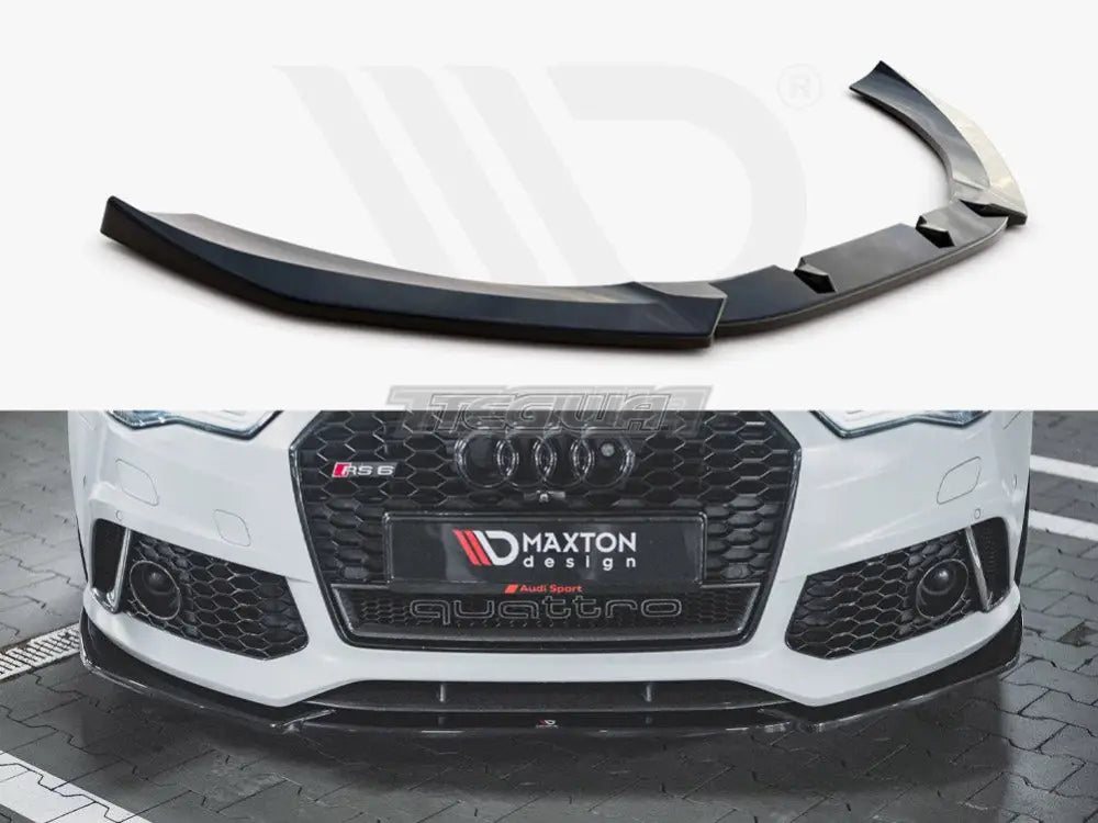 Maxton Design Front Splitter V4 Audi RS6 C7 13-17