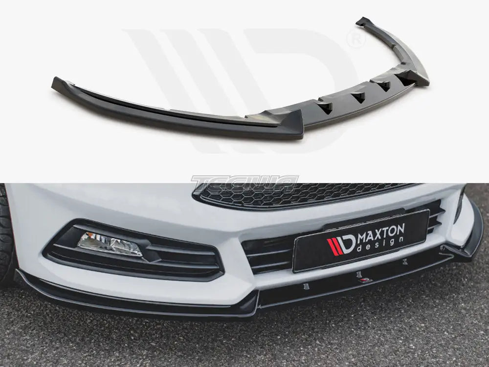 Maxton Design Front Splitter V4 Ford Focus ST MK3 Facelift 16-18