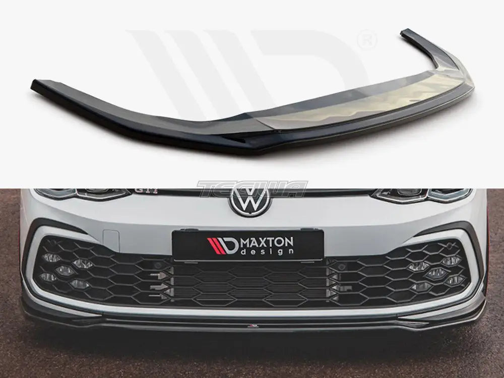 Maxton Design Front Splitter V4 Volkswagen Golf 8 GTI R-line 20-