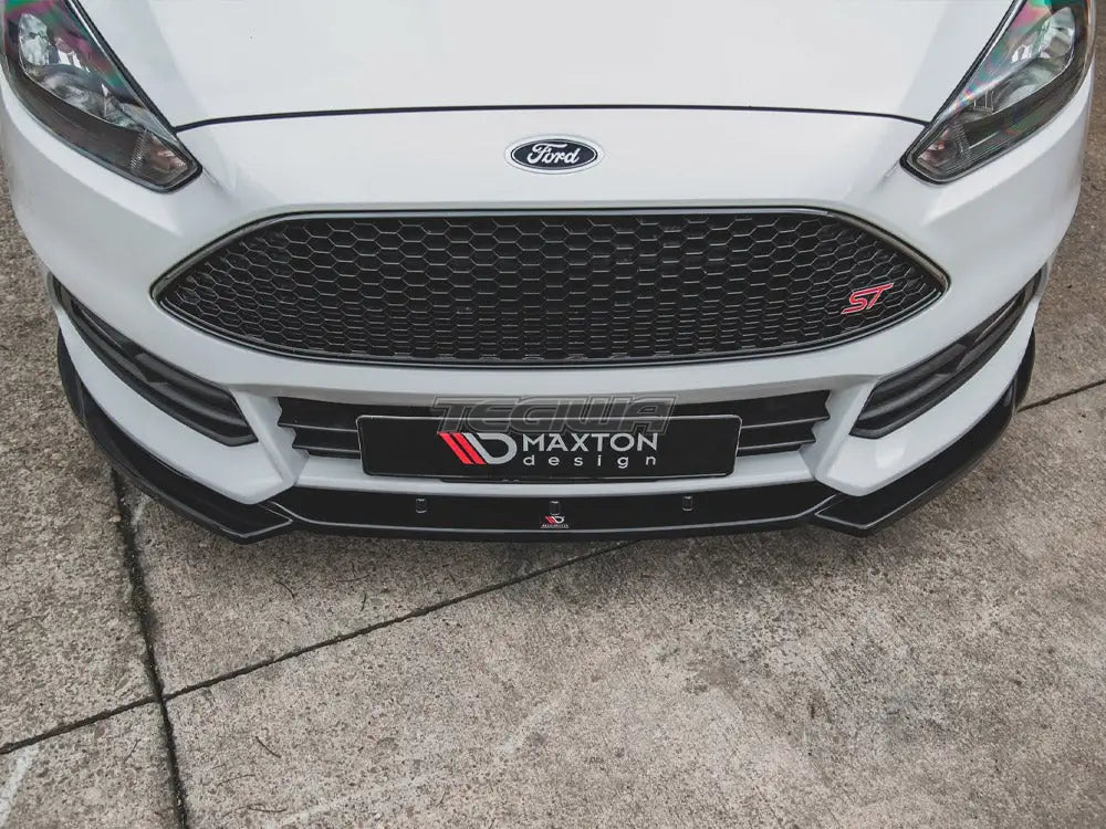 Maxton Design Front Splitter V5 Ford Focus ST MK3 Facelift 14-18