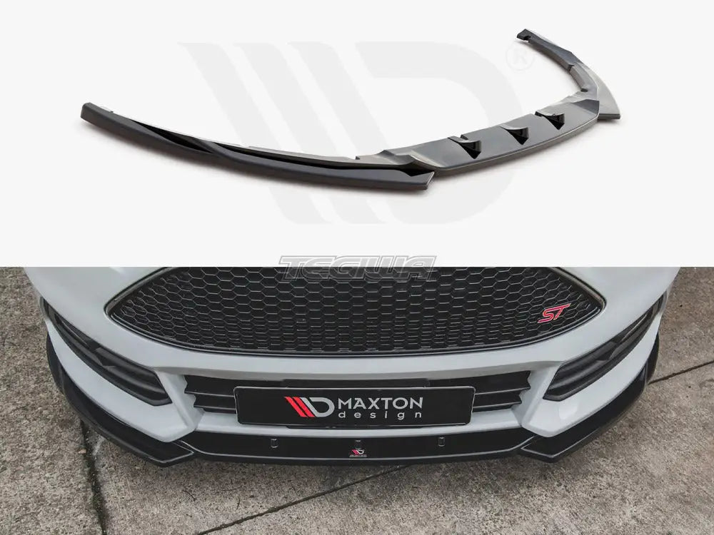 Maxton Design Front Splitter V5 Ford Focus ST MK3 Facelift 14-18