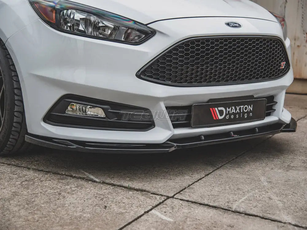 Maxton Design Front Splitter V5 Ford Focus ST MK3 Facelift 14-18