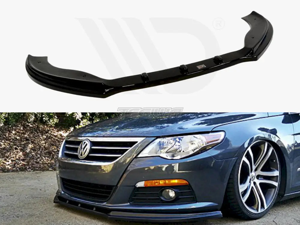 Maxton Design Front Splitter Volkswagen Passat CC Preface Model Standard Bumper