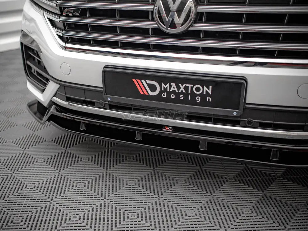 Maxton Design Front Splitter Volkswagen Touareg R-line MK3 2018-