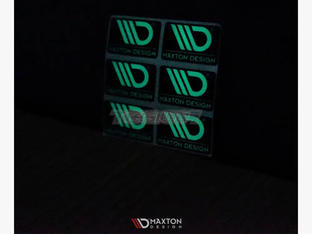 Maxton Design Glow in the Dark 3D gel badges 6 per pack