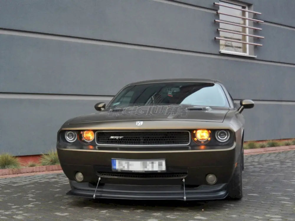 Maxton Design Hybrid Front Splitter V.1 Dodge Challenger 3RD-GEN. Phase-i SRT8 Coupe 2008-14