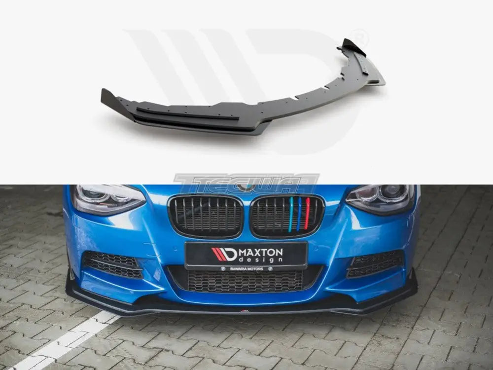 Maxton Design Racing Durability Front Splitter +flaps BMW 1-Series M135i F20 11-15