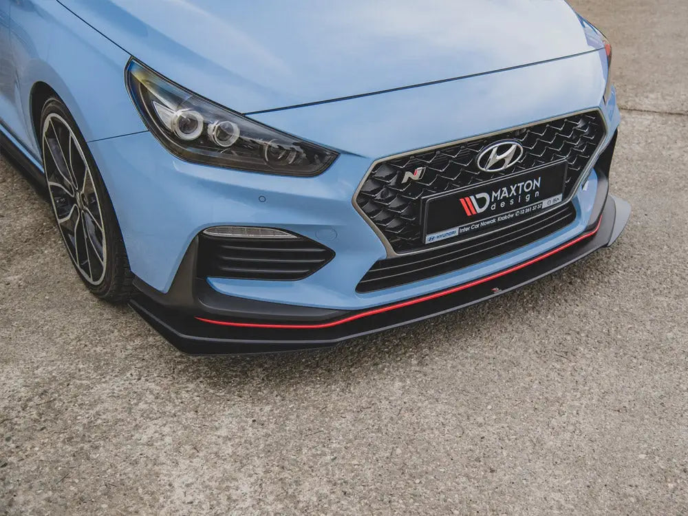 Maxton Design Racing Durability Front Splitter + Flaps Hyundai I30 N Mk3 Hatchback Fastback