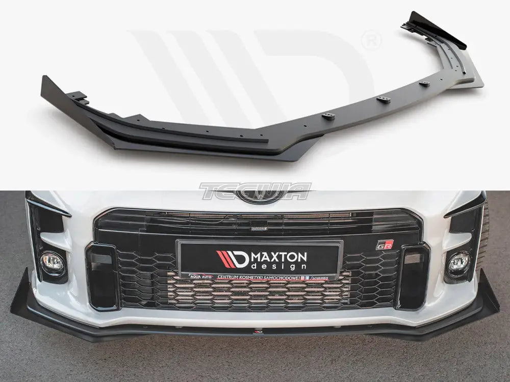 Maxton Design Racing Durability Front Splitter +flaps Toyota GR Yaris MK4 2020-