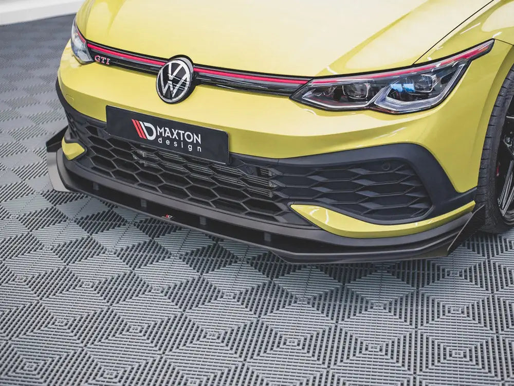 Maxton Design Racing Durability Front Splitter +flaps Volkswagen Golf 8 GTI Clubsport 20-