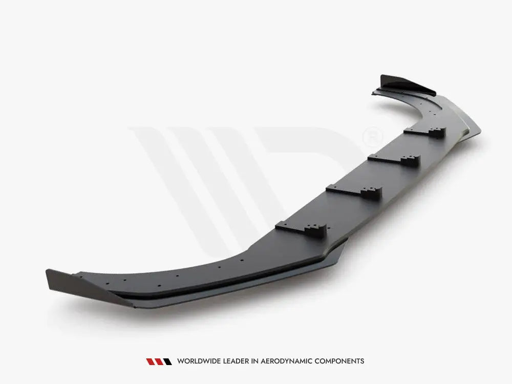 Maxton Design Racing Durability Front Splitter +flaps Volkswagen Golf 8 GTI R-line 20-