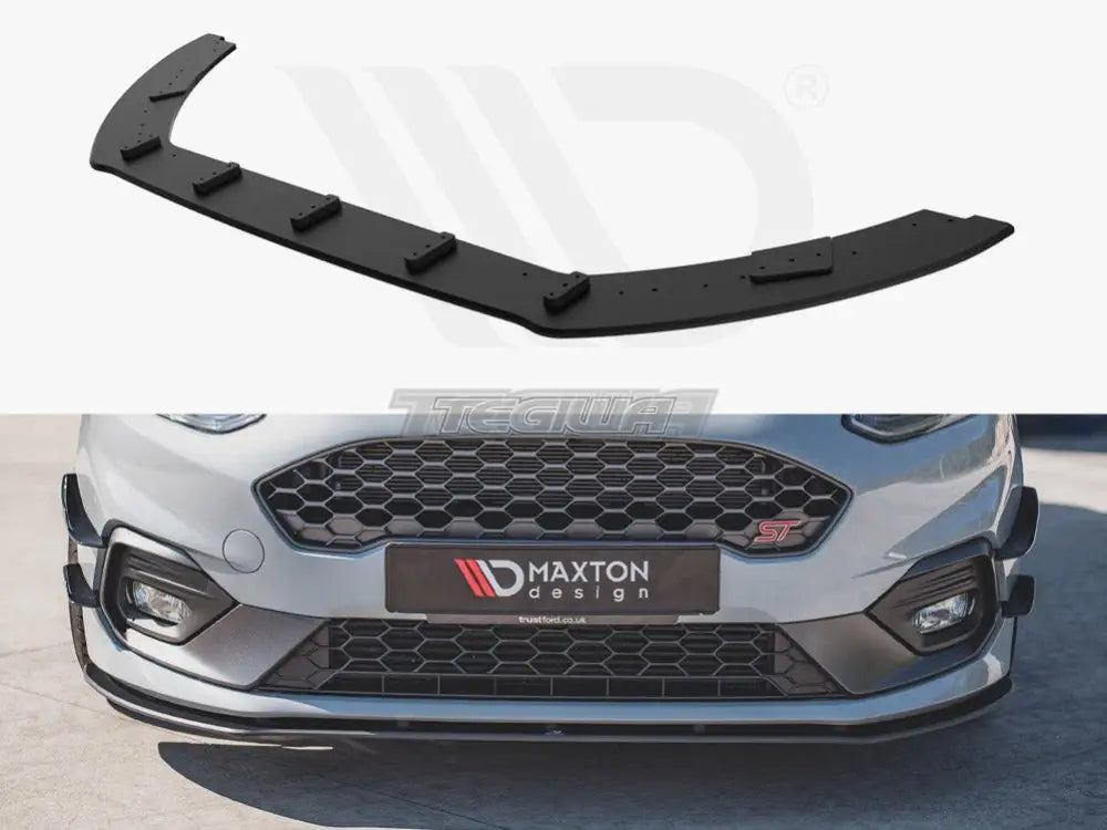 Maxton Design Racing Durability Front Splitter Ford Fiesta MK8 ST ST-Line 2017-