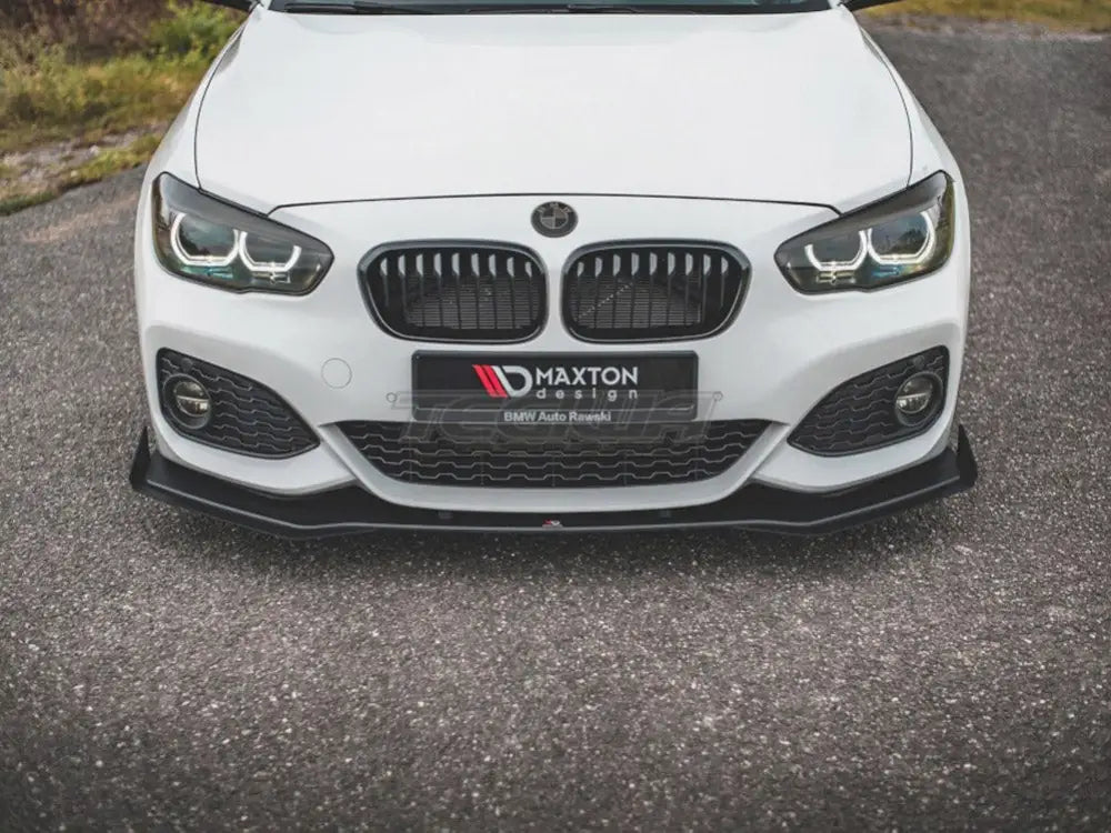 Maxton Design Racing Durability Front Splitter V3 +flaps BMW 1-Series F20 M-pack Facelift M140I 15-19