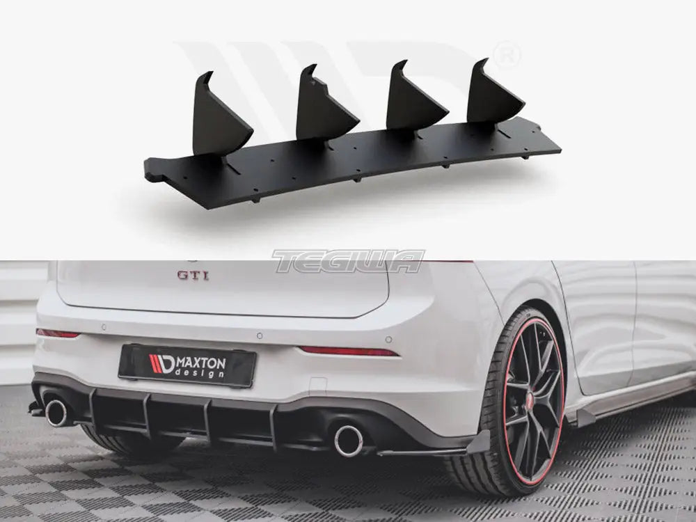 Maxton Design Racing Durability Rear Diffuser V1 Volkswagen Golf 8 GTI 20-