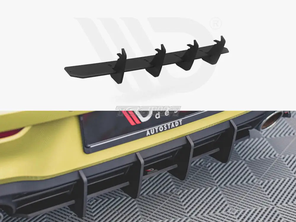 Maxton Design Racing Durability Rear Diffuser V2 Volkswagen Golf 8 GTI Clubsport 20-