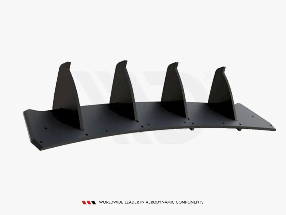 Maxton Design Racing Durability Rear Diffuser V2 Volkswagen Golf GTI MK6 09-12