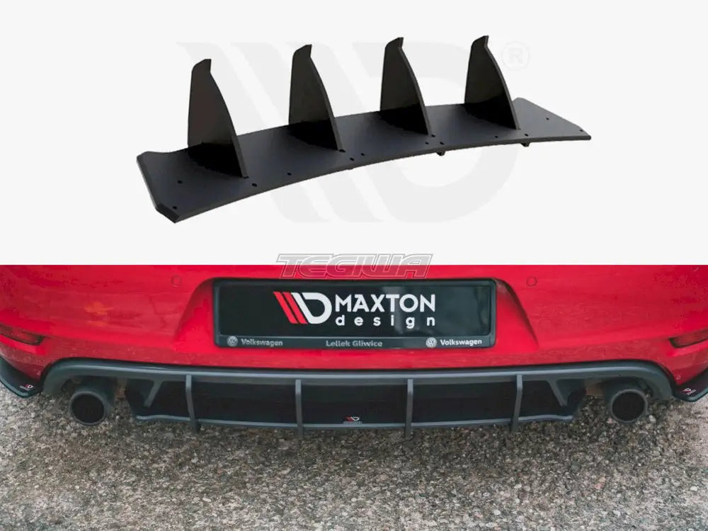 Maxton Design Racing Durability Rear Diffuser V2 Volkswagen Golf GTI MK6 09-12