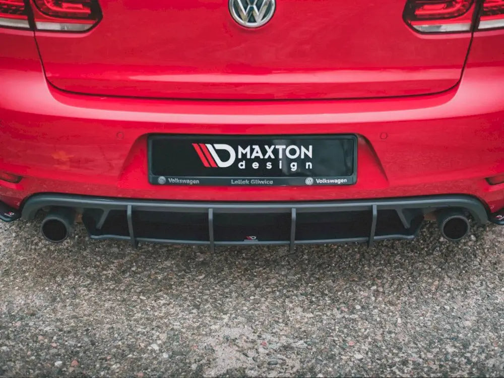 Maxton Design Racing Durability Rear Diffuser V2 Volkswagen Golf GTI MK6 09-12