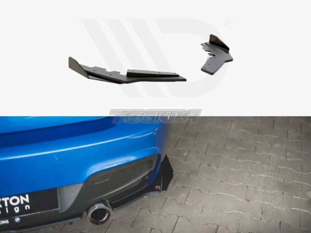 Maxton Design Racing Durability Rear Side Splitters +flaps BMW 1-Series M135i F20 11-15