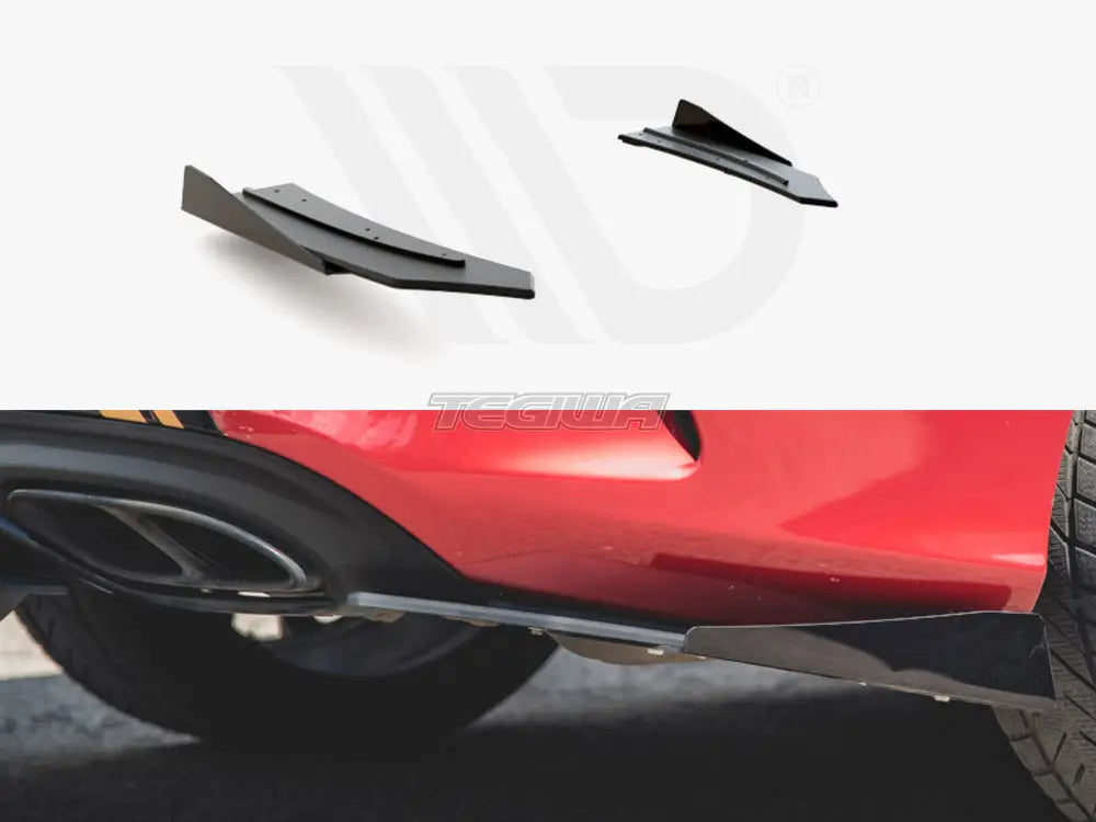 Maxton Design Racing Durability Rear Side Splitters +flaps Mercedes-amg C43 Coupe C205 2016-