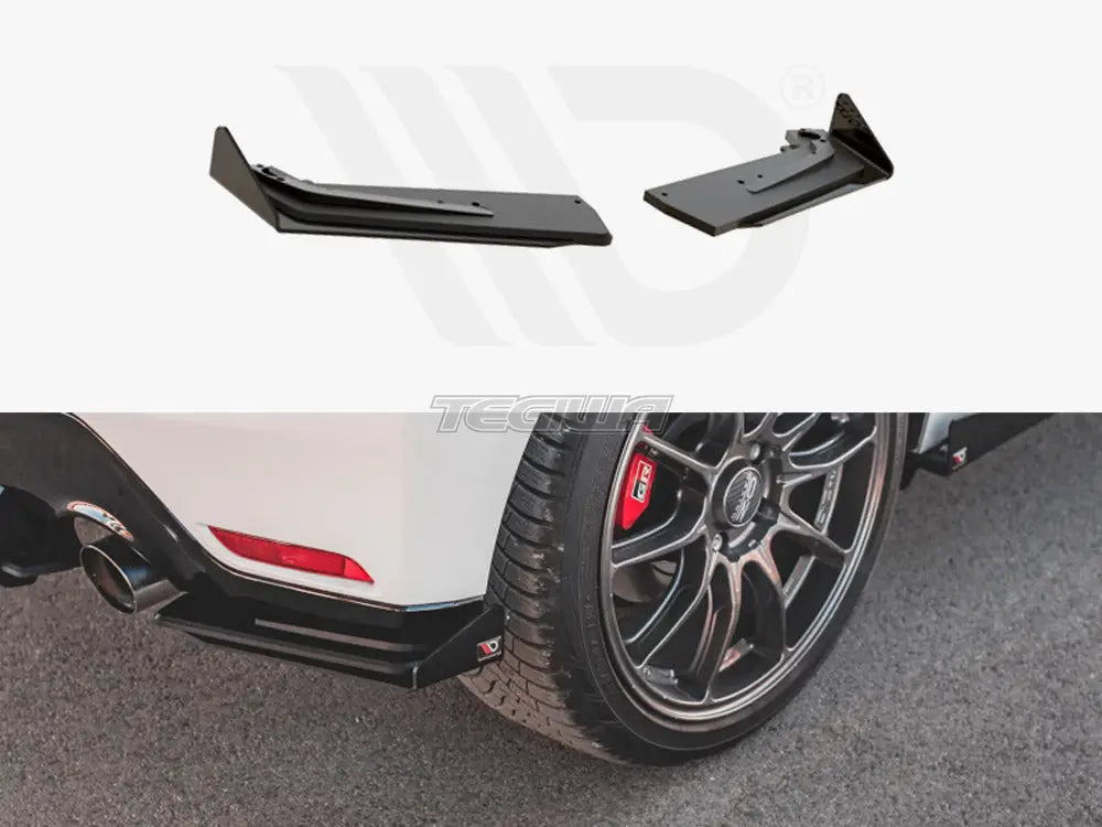 Maxton Design Racing Durability Rear Side Splitters +flaps Toyota GR Yaris MK4 2020-