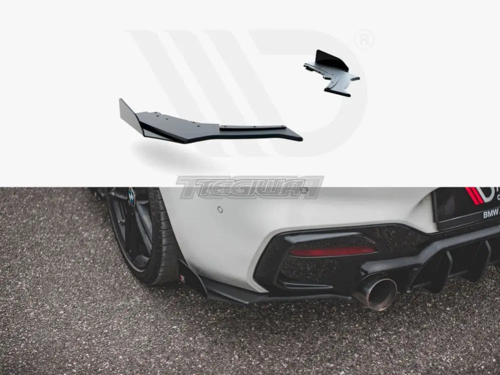 Maxton Design Racing Durability Rear Side Splitters V3 +flaps BMW 1-Series F20 M140I 15-19