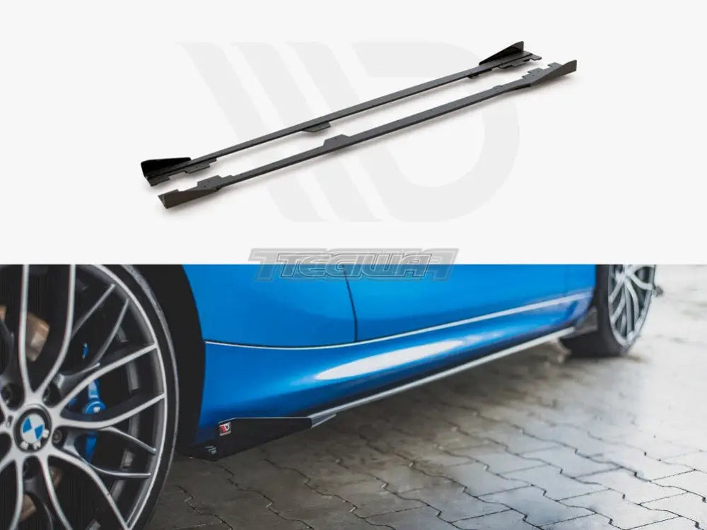 Maxton Design Racing Durability Side Skirts Diffusers +flaps BMW 1-Series F21 M135I M140I M-pack 15-19