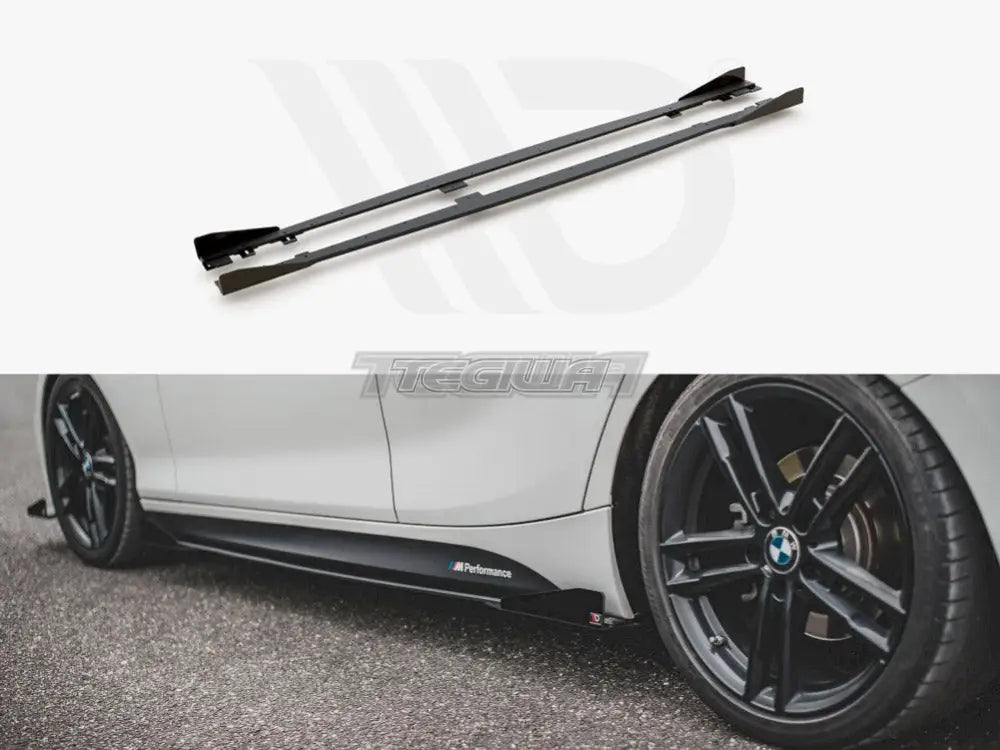 Maxton Design Racing Durability Side Skirts Diffusers V2 +flaps BMW 1-Series F20 M135I M140I M-pack 15-19