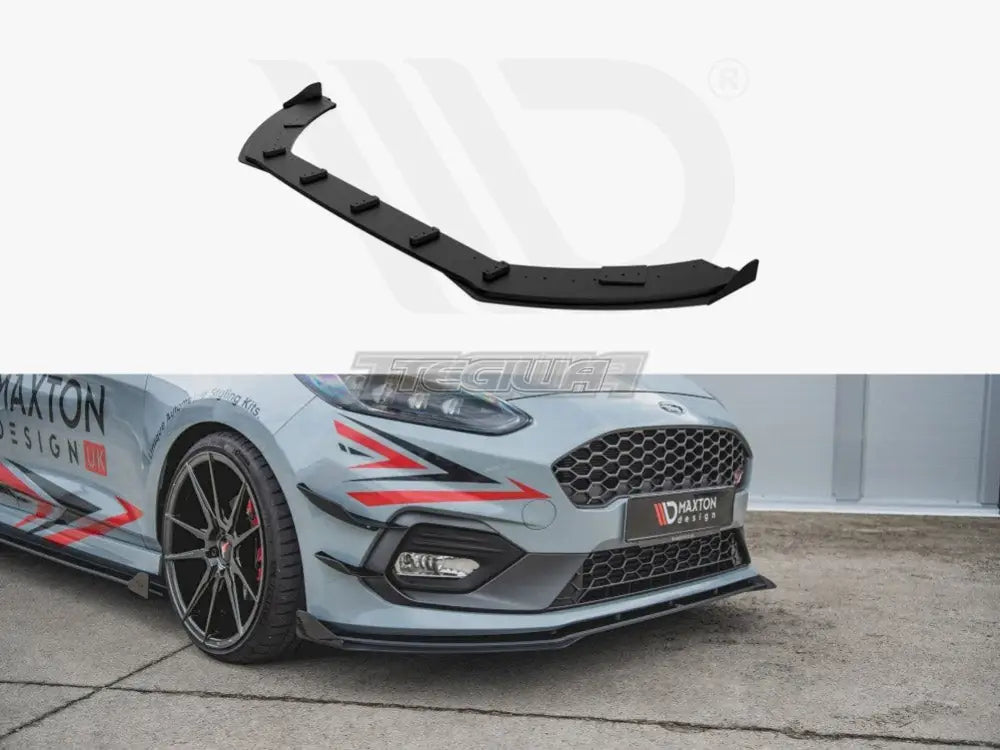 Maxton Design Maxton Racing Front Splitter +flaps Ford Fiesta MK8 ST ST Line 2017-