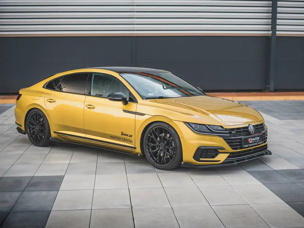 Maxton Design Maxton Racing Front Splitter +flaps Volkswagen Arteon R-line 2017-