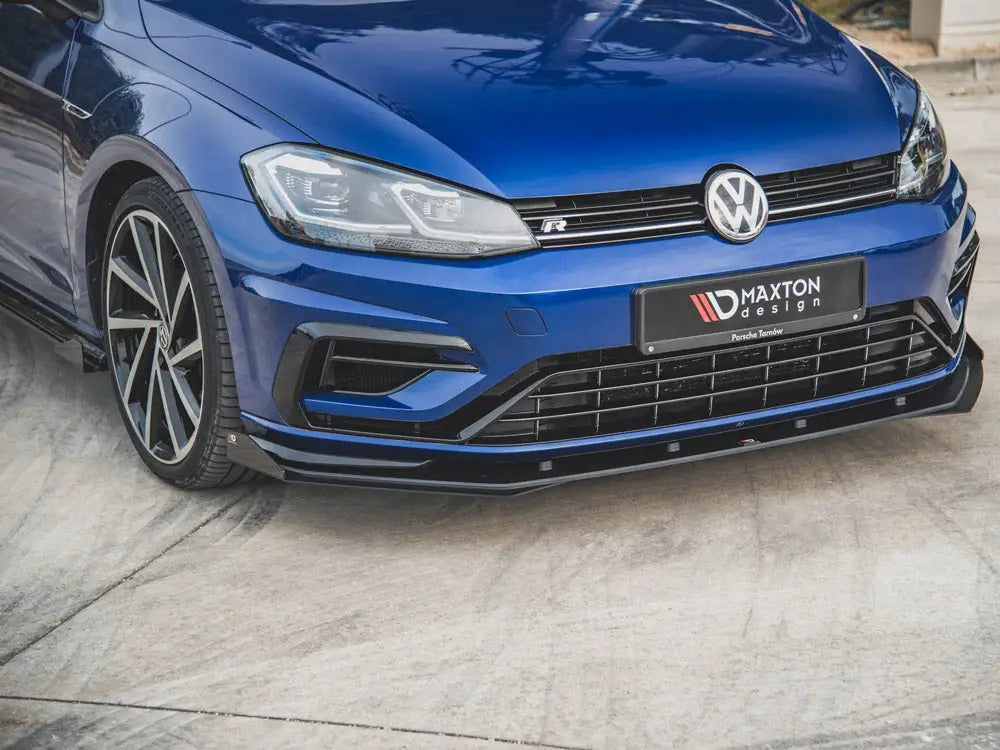 Maxton Design Maxton Racing Front Splitter + Flaps Volkswagen Golf 7 R Facelift 17-20