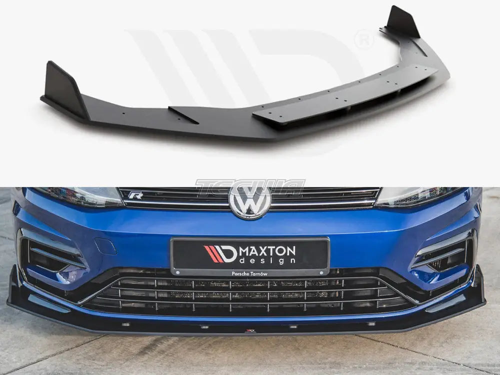 Maxton Design Maxton Racing Front Splitter V2 Volkswagen Golf 7 R Facelift 17-20