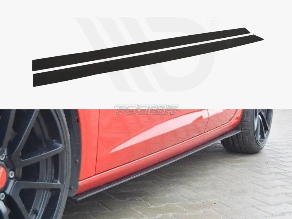 Maxton Design Racing Side Skirts Diffusers Seat Leon III Cupra FR