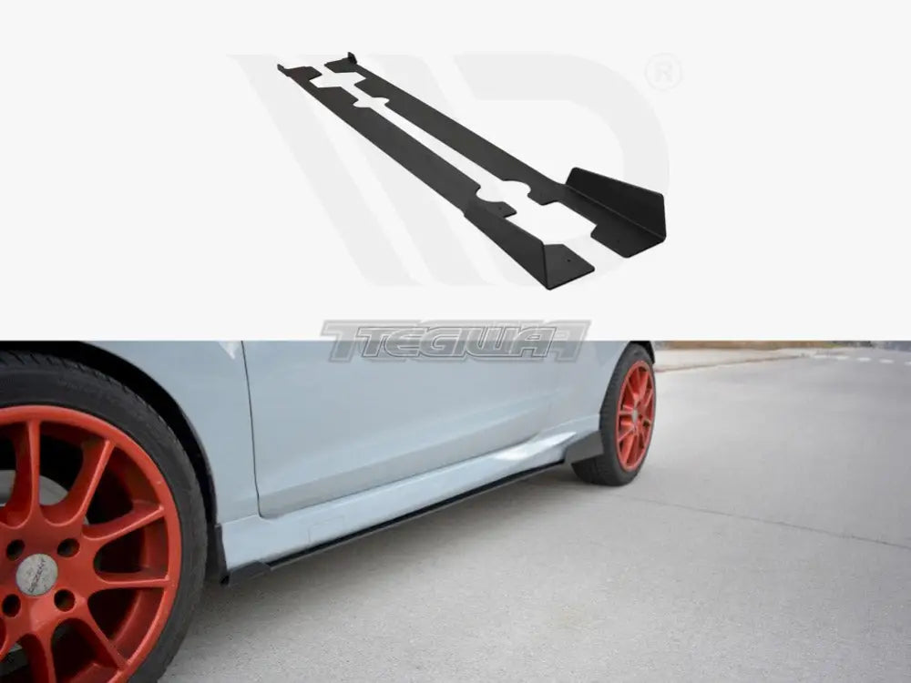 Maxton Design Racing Side Skirts Splitters Ford Fiesta MK7 ST Facelift 01-17