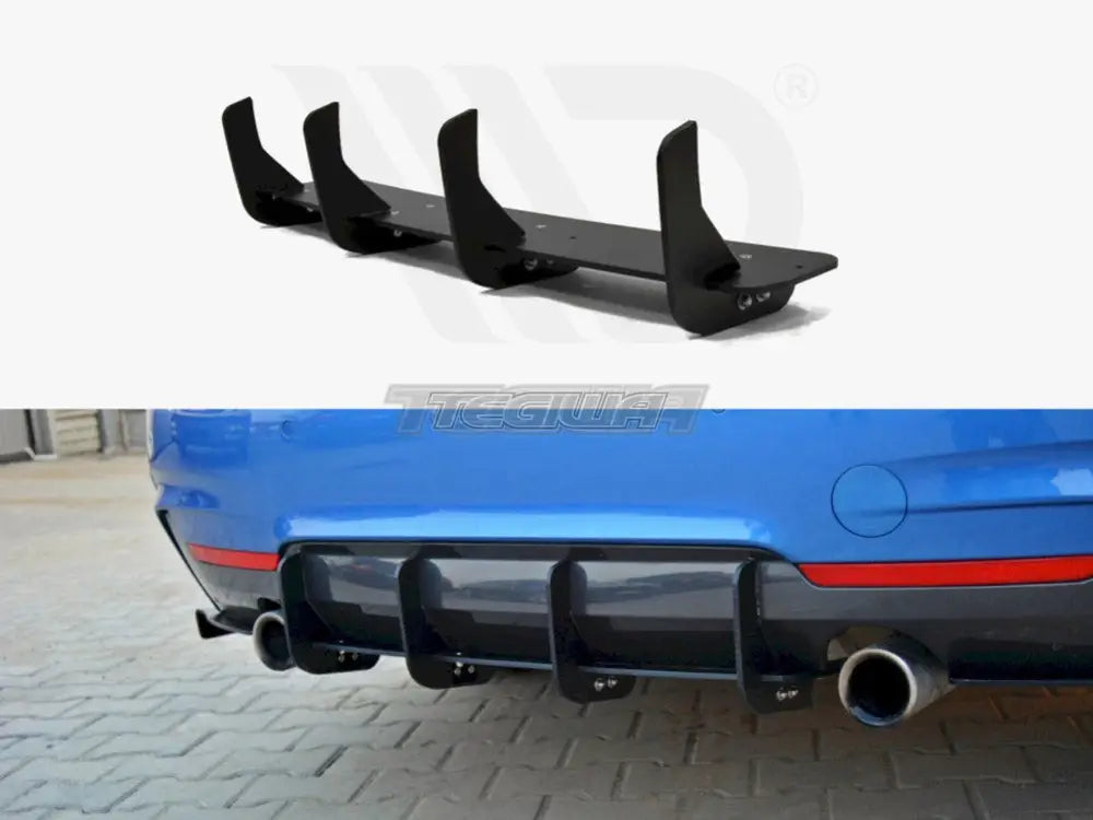 Maxton Design Rear Diffuser BMW 4-Series F32 M-sport 13-16