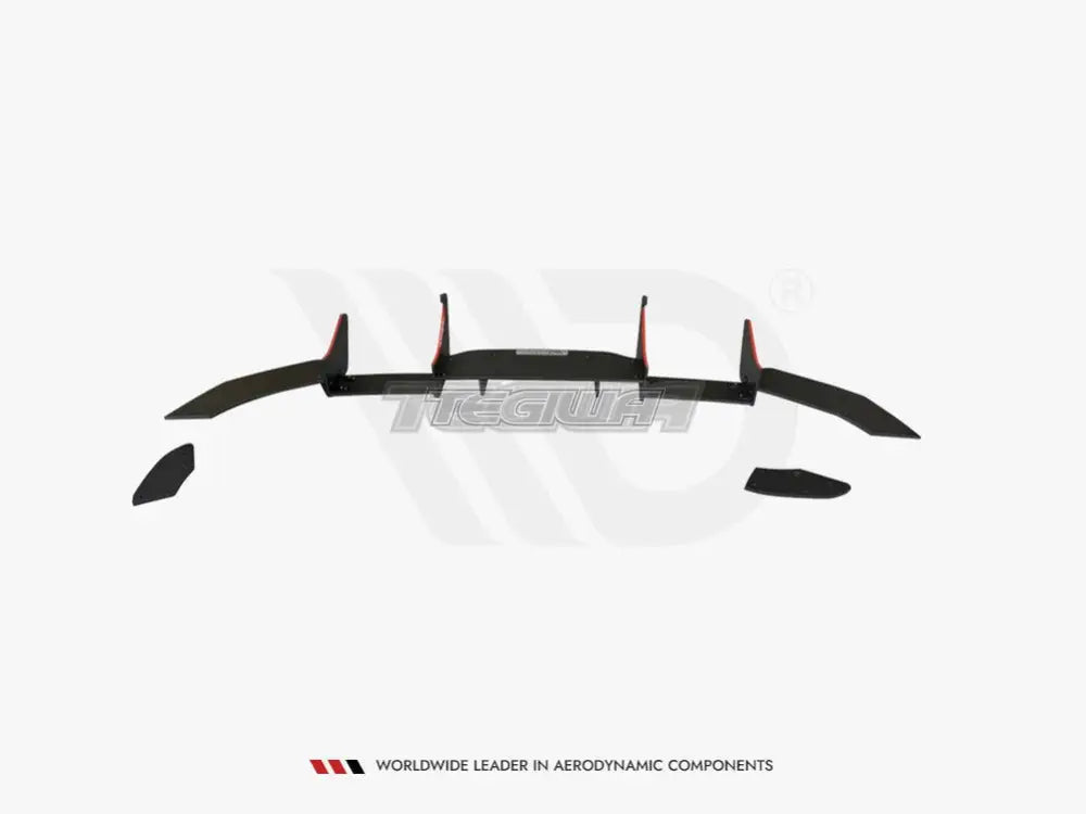 Maxton Design Rear Diffuser Ford Fiesta MK7 ST Facelift 01-17