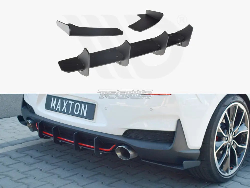 Maxton Design Rear Diffuser Hyundai I30 MK3 N 01-20