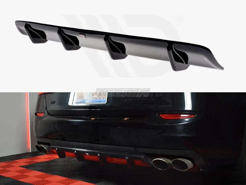 Maxton Design Rear Diffuser Maserati Quattroporte MK6 Pre-facelift 13-16