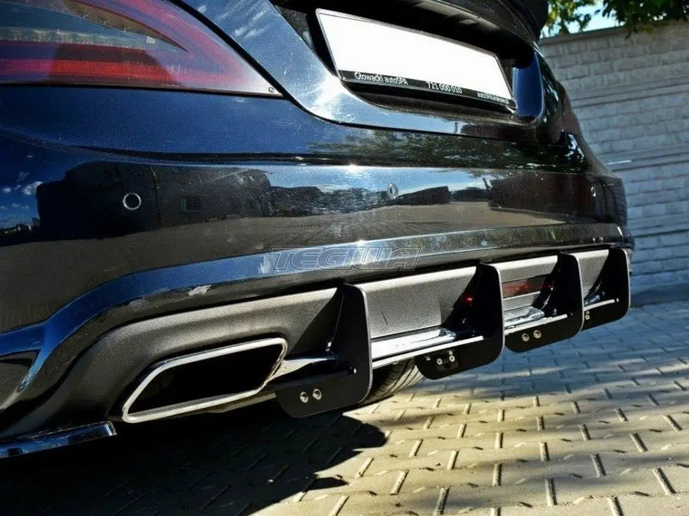 Maxton Design Rear Diffuser Mercedes CLS C218 Amg-line 11-14