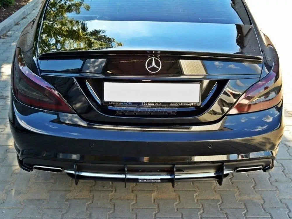 Maxton Design Rear Diffuser Mercedes CLS C218 Amg-line 11-14