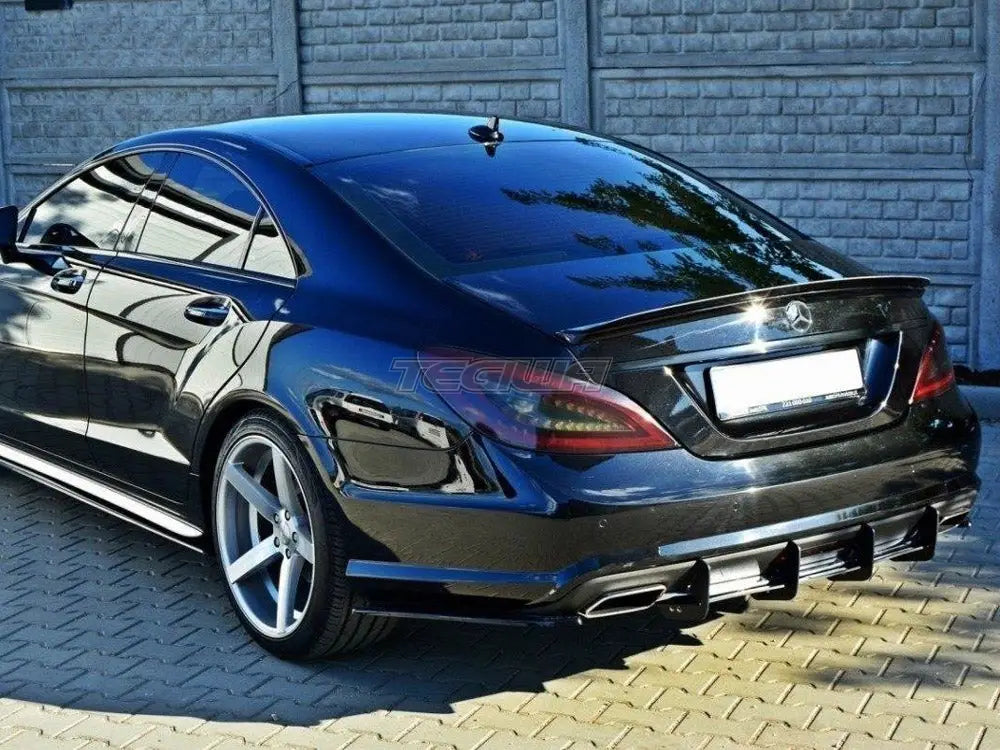 Maxton Design Rear Diffuser Mercedes CLS C218 Amg-line 11-14