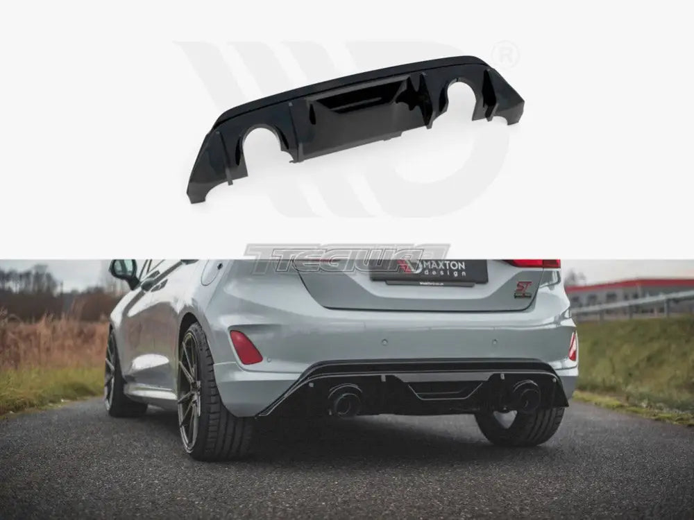 Maxton Design Rear Diffuser + Milltek Gpf opf BACK Exhaust System - Ford Fiesta MK8 ST and MK8.5 ST 18-22