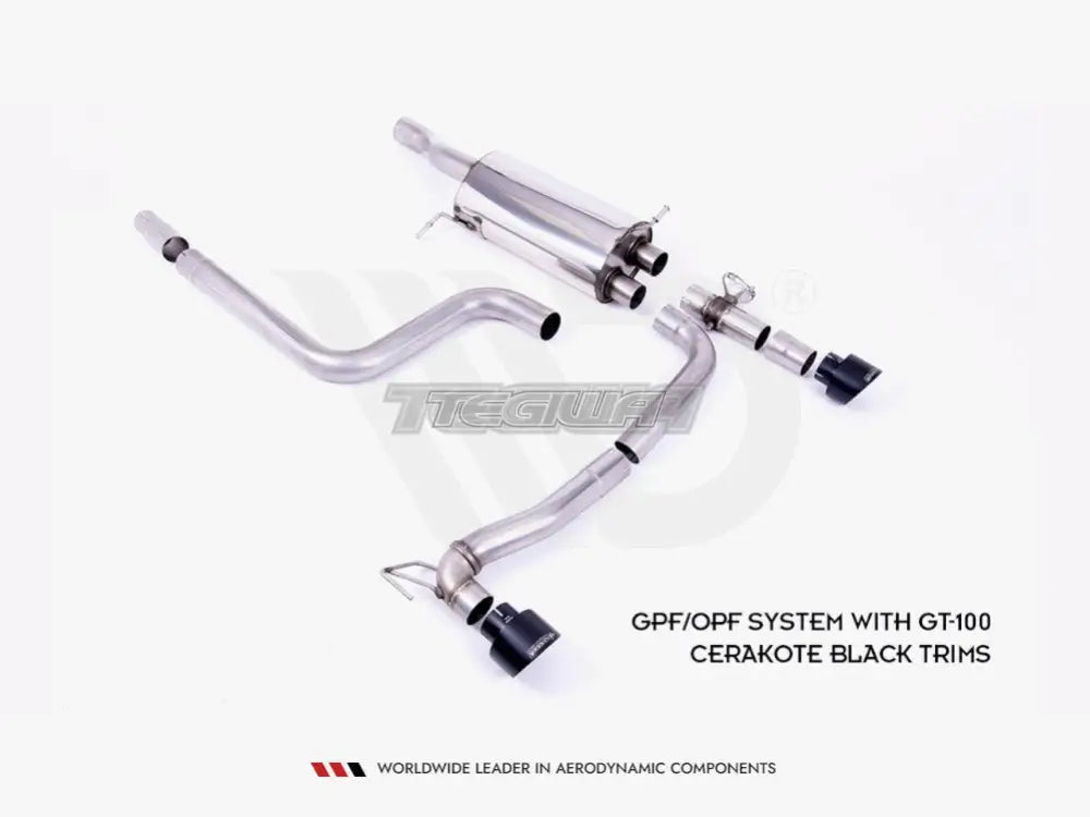 Maxton Design Rear Diffuser + Milltek Gpf opf BACK Exhaust System - Ford Fiesta MK8 ST and MK8.5 ST 18-22