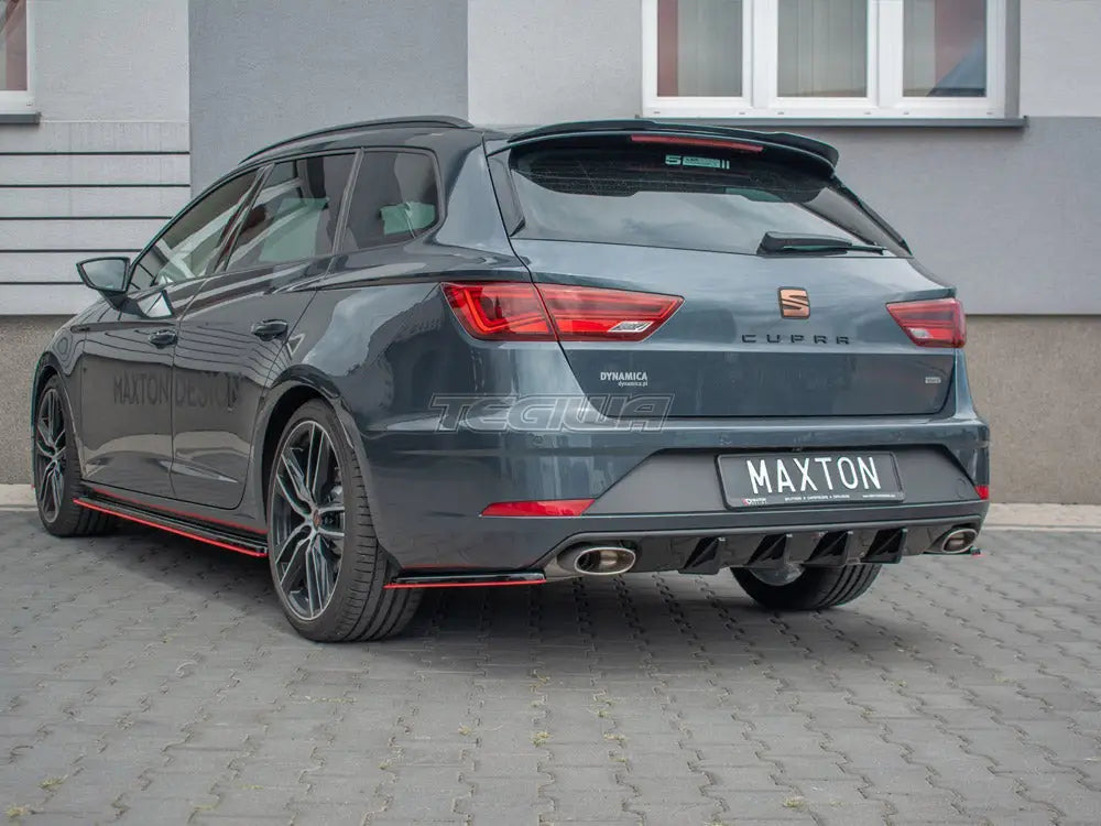 Maxton Design Rear Diffuser Seat Leon MK3 Cupra ST 2017-