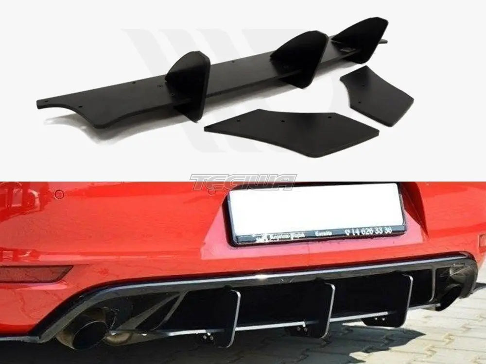 Maxton Design Rear Diffuser & Rear Side Splitters Volkswagen Golf MK6 GTI 35TH