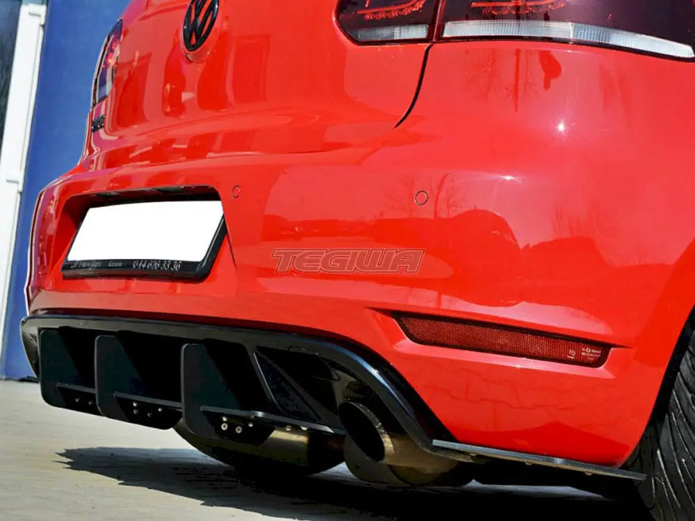 Maxton Design Rear Diffuser & Rear Side Splitters Volkswagen Golf MK6 GTI 35TH