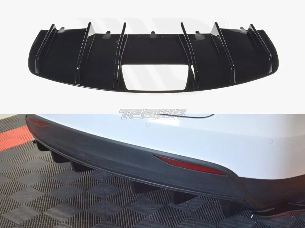 Maxton Design Rear Diffuser Tesla Model X 2015-