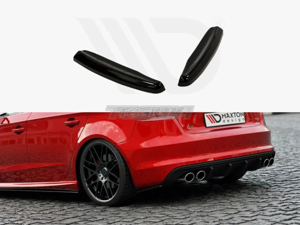 Maxton Design Rear Side Splitters Audi S3 8V Sportback